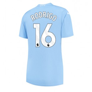 Manchester City Rodri Hernandez #16 Domaci Dres za Ženska 2023-24 Kratak Rukavima